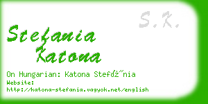 stefania katona business card